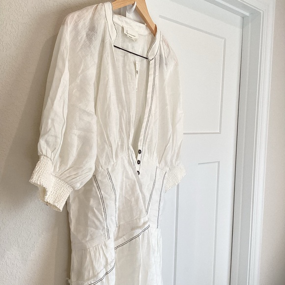 ❌Sold-Anthropologie V-Neck Corset Dress - Picture 7 of 15